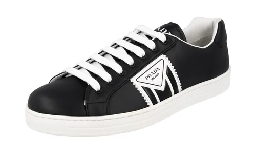 PRADA Leder DOWNTOWN Sneaker in schwarz von Prada