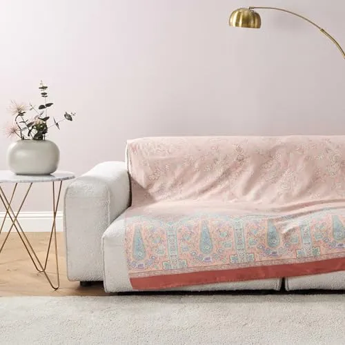Bassetti Granfoulard Sofaüberwurf aus Baumwolle in beige von Bassetti