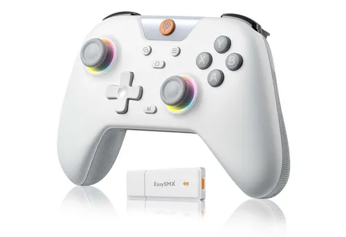 Novzep X05 Wireless Controller mit 7 RGB Hall Joysticks & Hall Triggers Gaming-Controller (4 Verbindungsmodi, Turbo- & Vibrationsfunktion)