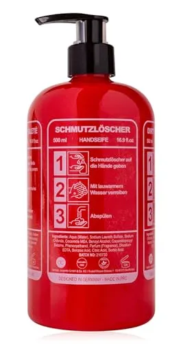 Seifenspender Schmutzlöscher in Feuerlöscher Form