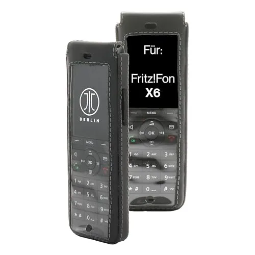 JT Berlin Turnline Lederhülle für AVM Fritz!Fon X6