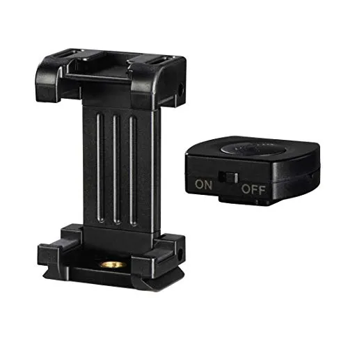 Hama Smartphonehalterung Pro II mit Bluetooth-Fernauslöser BRS2 - 9,5 cm, ideal für perfekte Selfies und kreative Smartphone-Fotografie