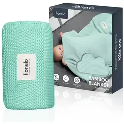 Krabbeldecke BAMBOO BLANKET, lionelo, 100% Bambus-Baumwolle in grün von Lionelo