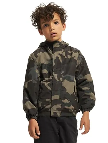 Brandit Kids Summer Frontzip Windbreak - darkcamo, Größe: XXL170 - Funktionsjacke für Kids & Teens, wind- und wasserabweisend mit atmungsaktivem Mesh-Innenfutter für optimalen Tragekomfort.
