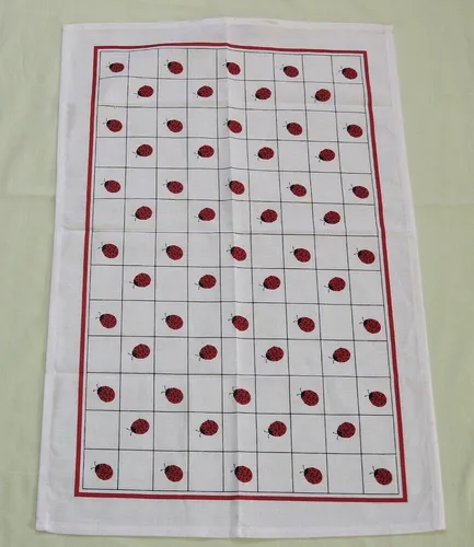 MARIENKÄFER 1x Geschirrtuch 45 x 70 cm Küchentuch Geschirrhandtuch Glück rot vie
