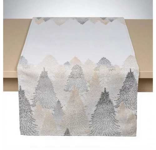 PICHLER Tischläufer Bonnet Silber 50 x 150 cm in silber von Pichler