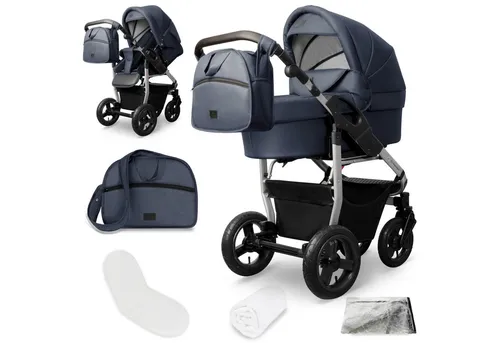 Kinderwagen Blau von Bergsteiger