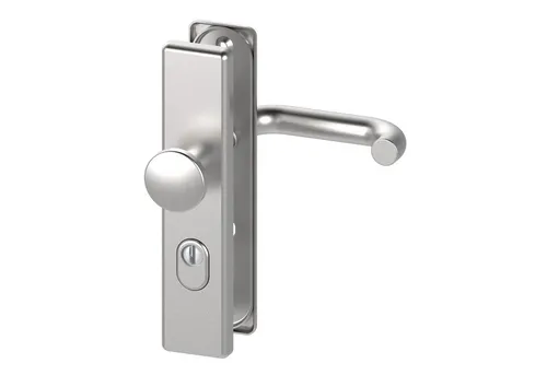 BASI Tür-Schutzbeschlag aus Edelstahl | Sicherheitsbeschlag für Haustüren - Türsicherungen: Hochwertiger Edelstahl-Türbeschlag mit einfacher Montage und optimalem Schutz für Haustüren, ideal für Türstärken von 38-45 mm.