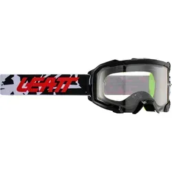 Leatt Velocity 4.5 Zebra Motocross Brille - Sportbrillen mit kugelsicherer 170° WideVision Linse und permanent beschlagfreier Doppelscheibe für optimale Sicht und Komfort beim Fahren.