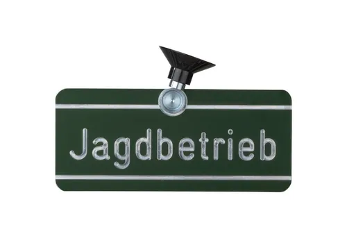 Dr. Gmünder Hinweisschild Autoschild Jagdbetrieb
