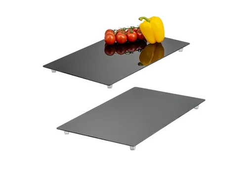 bremermann Herdabdeckplatte 2er Set aus Sicherheitsglas - Backofen- & Herdteile, robustes Sicherheitsglas, schützt Kochfeld und sorgt für eine stilvolle Küchenoptik.