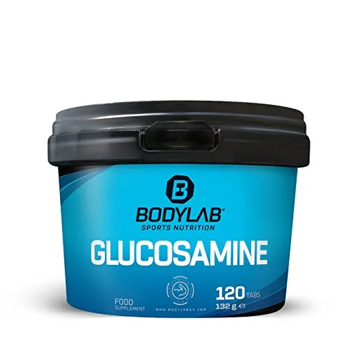 Bodylab24 Glucosamin 120 Tabletten, 2000mg Glucosamine pro Tagesdosis, für starke Gelenke bei intensivem Training, einfach zu schlucken und zu dosieren
