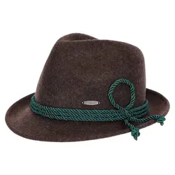 Steigenhöfer Original Herren Trachtenhut Jakob - Trachtenhut aus 100% Schurwolle, verstellbar für perfekten Sitz – ideal für Förster, Jäger und beim Oktoberfest. Traditionelle Dreispitzform für Stil und Komfort.