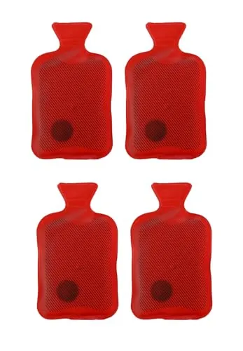 Taschenwärmer 4er Set - Wärmflasche - Winter Handwämer für die kalte Jahreszeit - Wichtel Nikolaus Weihnachten Geschenk