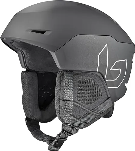 BOLLE RYFT PURE Helm 2026 - S, black coal matte - Helm für Skifahren und Snowboarden mit einstellbarer Belüftung, Click-to-Fit-System und 3D-Ohren-Pads für maximalen Komfort und Sicherheit.