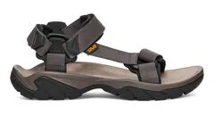 Teva Terra Fi 5 Universal Sandalen Grau EU 43 - Wanderschuhe mit hochwertigem Leder und extrem griffiger Gummi-Profilsohle, ideal für mehrtägige Wanderungen und optimalen Komfort.