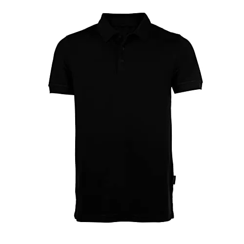 HRM Herren Heavy M Polohemd, Black, 6XL - Hochwertiges Poloshirt für Herren aus 100% Baumwolle, robust und langlebig, ideal für Outdoor-Aktivitäten und gleichzeitig modisch.