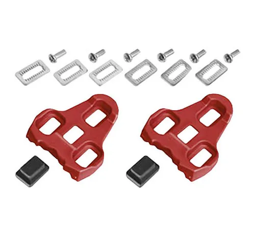 NORCO Fahrradpedale Cleats für LOOK Keo Pedal, rot, 9,0 °