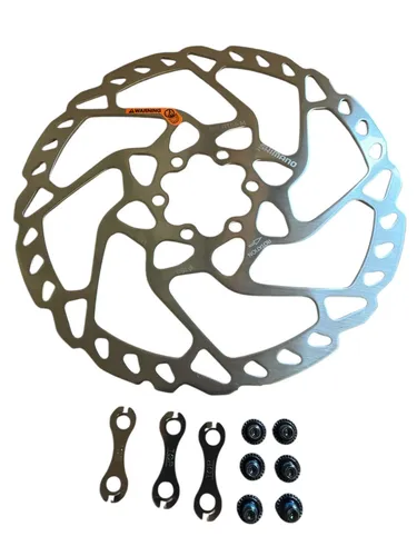 Shimano SLX Deore SM-RT66 Bremsscheibe 6-Loch 180mm - Hochwertige Bremsscheibe für universelle Fahrräder, 180 mm Durchmesser, 6-Loch-Befestigung und aus robustem Stahl für zuverlässige Bremsleistung.