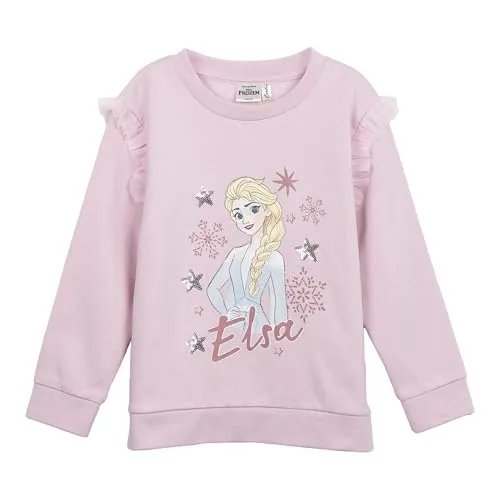 CERDÁ Life's Little Moments Sweatshirt aus gebürsteter Baumwolle, Unisex, für Kinder, Helles Pink, 6 Jahre