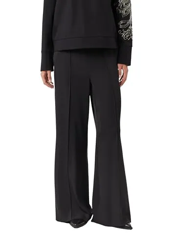 comma Hose - Damenhose mit elastischem Mid Rise-Bund, lockere Passform und praktischen Eingrifftaschen