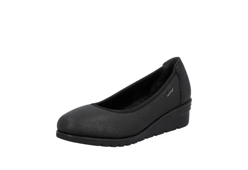 RIEKER Damen Keilpumps, Gr. 43, schwarz in schwarz von Rieker