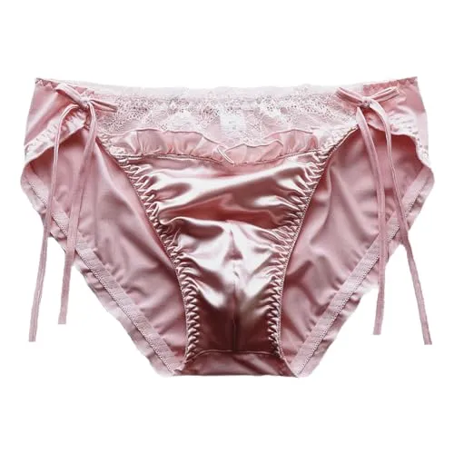 ZooChest Satin Unterhosen Damen Sexy Low Rise - Luxuriöse Satin Panty für Damen, weich und atmungsaktiv für täglichen Komfort. Perfekt für besondere Anlässe oder den Alltag, erhältlich in verschiedenen Farben und Größen.