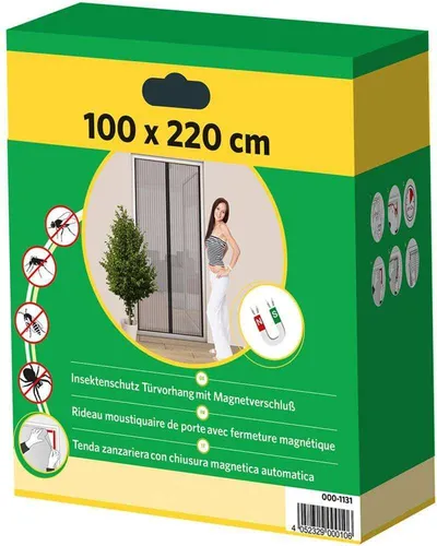 IS-A-Magnet-Türvorhang Basic, Polyester 100 x 220 cm anthrazit