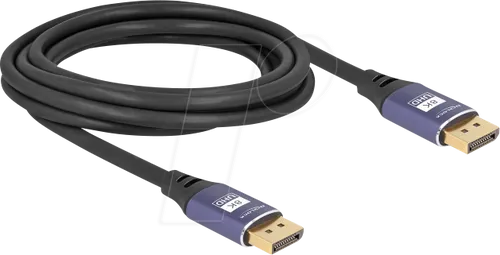 DELOCK 80602 - DisplayPort 1.4 Kabel, 8K 60 Hz, flieder, 3,0 m