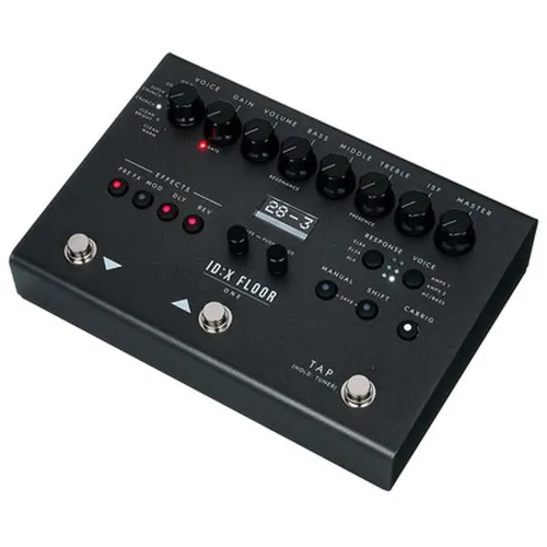 IDX:Floor One Effektprozessor - Vielseitiger 12 Amp-Effektprozessor für Gitarre und Bass, mit über 35 integrierten Effekten und robustem Metallgehäuse für Bühne und Studio. Ideal für kreative Klanggestaltung.