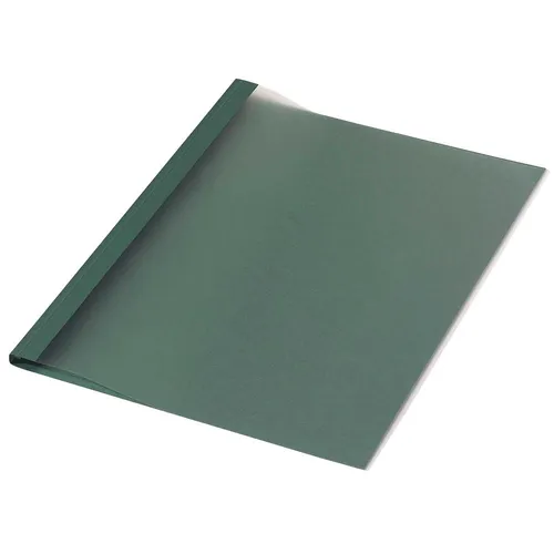 LMG Thermo-Bindemappen dunkelgrün - Bindegeräte-Zubehör, hochwertige Leinenkarton-Bindemappen für 30-40 Blatt, ideal für professionelle Präsentationen und Dokumentationen.