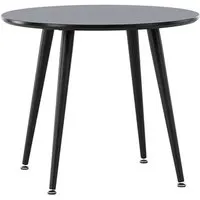 Plaza Esstisch für Kinder Ø60 cm schwarz - Esstisch für Kinder aus FSC®-zertifiziertem Holz, stilvolles Design in Schwarz, ideal für Mahlzeiten und Spiele im modernen Kinderzimmer.