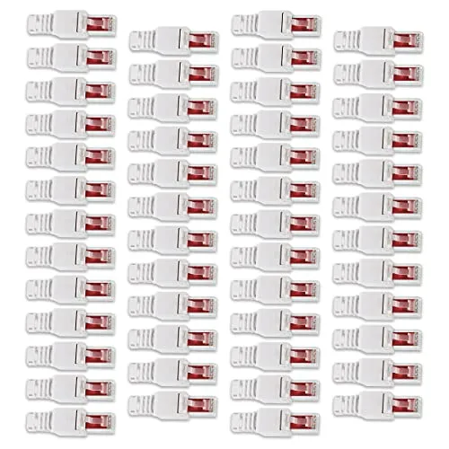 100x werkzeuglose RJ45 Netzwerkstecker Cat7, Cat6, Cat5 - Schutzfolien für Handys - 100x CAT 6 RJ45 Stecker für werkzeuglose Montage, ideal für einfache Netzwerkerweiterungen und Gigabit Übertragungen bis 250 MHz.