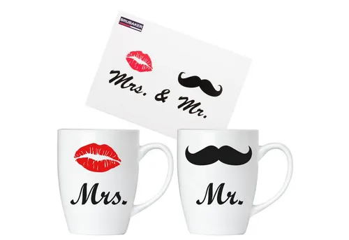 BRUBAKER Tasse 2er-Set Motivtassen 