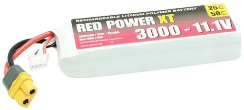RD XT 3000 S3 Akku-Pack - Akkupack für R/C Modellsport, leicht und kompakt mit hoher Belastbarkeit dank LMT-Technologie und XT Stecker.