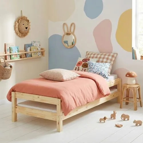 IDIMEX Funktionsbett RINO, Stapelbett 90x200 cm aus Kiefer Massivholz - Praktisches Stapelbett für Kinderzimmer, ideal für Übernachtungsgäste und platzsparend. Aus massivem Kiefernholz, schadstoffarm und lösemittelfrei, sorgt für ein angenehmes Schlafklima.