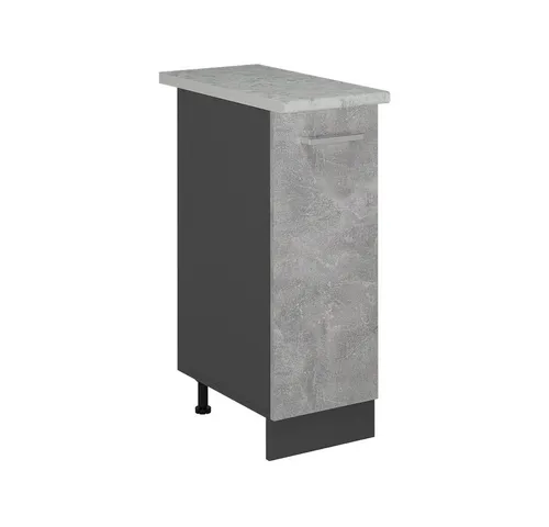 Vicco Apothekerschrank R-Line, Beton/Anthrazit, 30 cm in grau von Vicco