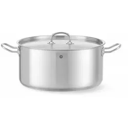 Hendi Bratentopf mit Deckel Kitchen Line 12L - Kochtöpfe - Professionelle Qualität aus Edelstahl, ideal für alle Herdarten, mit hervorragender Hitzeverteilung und leicht zu reinigen.