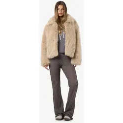 Noisy May Kunstfelljacke in Beige