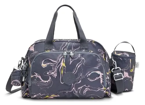 Kipling CAMAMA, Babytasche mit Wickelmatte, 43.5 cm, 22 L, 0.96 kg, Soft Marble