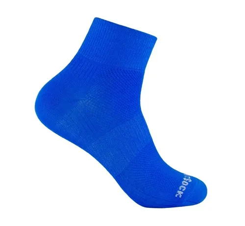Wrightsock Sportsocken Quarter Coolmesh II (dünn, atmungsaktiv, bequem) blau - 1 Paar, Größe: 41,5-45