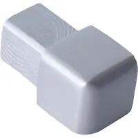 Dalsys Endstück Quadratprofil 10mm Alu Eloxiert Silber Matt Eckstücke