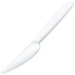 Messer (PP) wiederverwendbar weiß 18,5cm [50 St.] von LogiPack GeRo