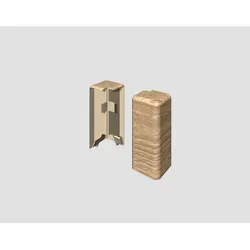 Egger Holzwerkstoffe Aussenecke Außenecke, Grau, Eiche, Kunststoff, 0.7x5.9x1.6 cm, Teppiche & Böden, Bodenbeläge, Bodenzubehör, Sockelleisten