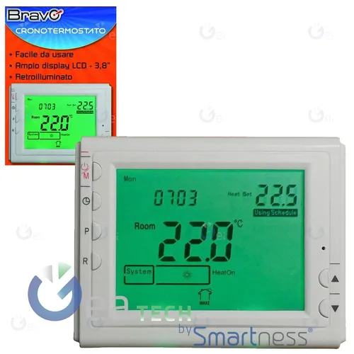 Bravo Thermostat Wöchentlich Digital Display 3.8’’