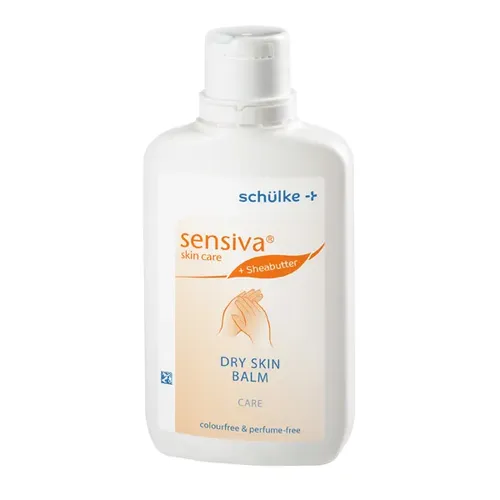 Schülke Sensiva Dry Skin Balm 150 ml - Tagespflege für beanspruchte Hände, spendet intensive Feuchtigkeit mit beruhigender Sheabutter und eignet sich perfekt für trockene Haut.