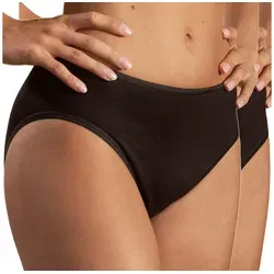 HERMKO Funktionsunterhose 65031 65031 2er Pack Damen atlethic Slip für Sport, Freizeit und Alltag schwarz 36/38 (S)