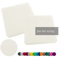 heimtexland Sitzkissen Filz Sitzauflage Stuhlkissen Bankkissen abwaschbar, Filzkissen eckig & rund I Indoor Outdoor I bequem & robust