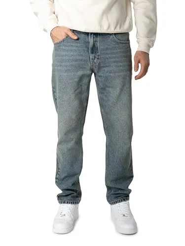 WOTEGA Herren Jeans Dream – Straight Fit Denim Hose, Grau (Grisaille 183912), W31/L32 - Bequeme Herren Jeans im Straight Fit mit 5-Pocket-Design. Der robuste Denim sorgt für einen lässigen Look und passt ideal zu Casual- und Streetwear-Outfits.