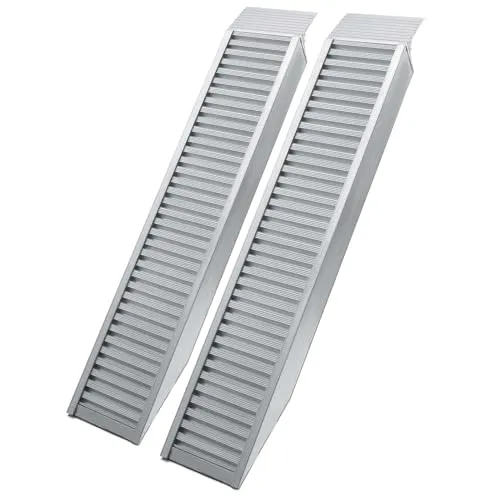 Wiltec 2X Auffahrrampe 161 cm 4050 kg für Motorrad ATV Quad, Aluminium Auffahrschiene, Verladerampe rutschsicher